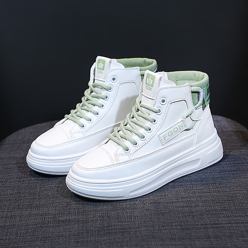 Damen High-Top Sneakers mit innovativem Schnürsystem und atmungsaktivem Innenfutter R&B
