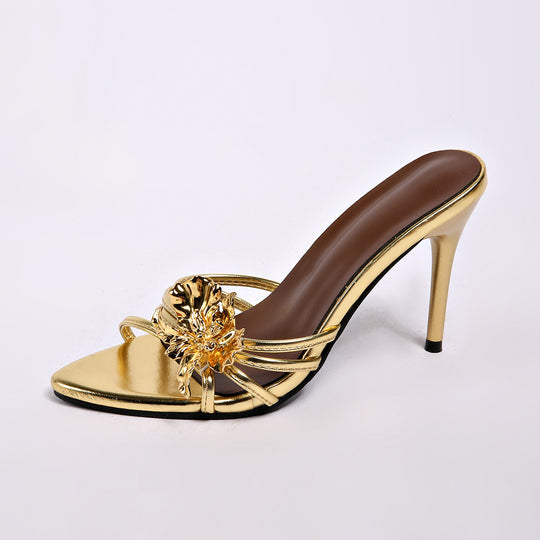 Damen Elegante High-Heels mit floraler Applikation und komfortablem Fußbett R&B
