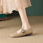 Damen Ballerinas mit verstellbarem Riemen und angenhmem Innenfutter
