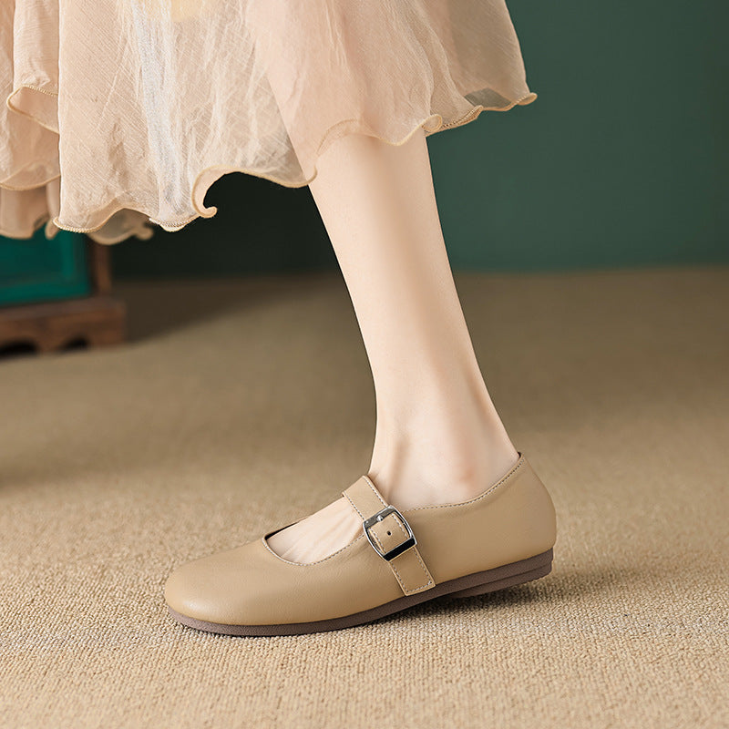 Damen Ballerinas mit verstellbarem Riemen und angenhmem Innenfutter
