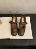 Damen Ballerinas mit modischem Riemchen und komfortablem Fußbett R&B