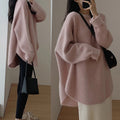 Damen Oversized Pullover im lässigen Stil mit weichem Mohairgefühl R&B