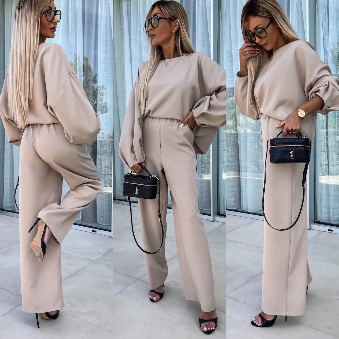 Damen Elegantes und lässiges Lounge-Set mit weitem Schnitt R&B