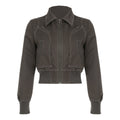 Damen cropped Jacke mit Reißverschluss und praktischen Taschen R&B