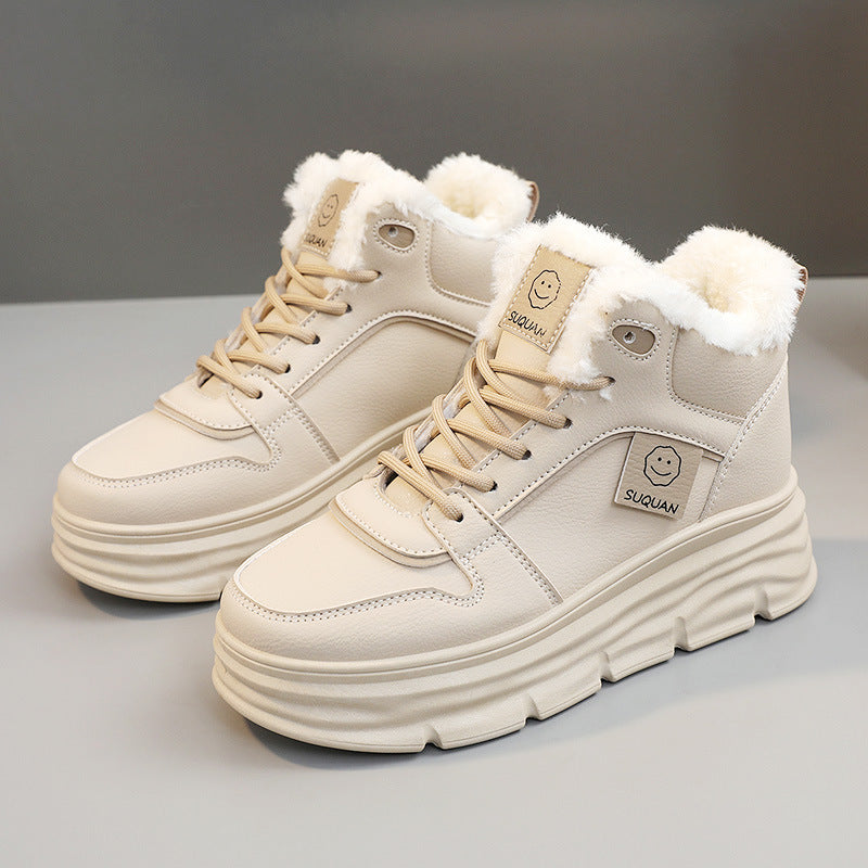 Damen Chunky Winter Sneakers mit kuscheligem Innenfutter und rutschfester Sohle R&B