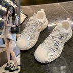 Damen Sportliche Sneaker mit atmungsaktiver Mesh-Oberfläche und rutschfester Sohle R&B