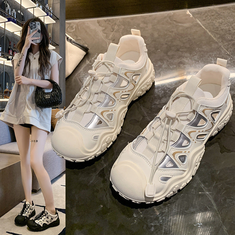Damen Sportliche Sneaker mit atmungsaktiver Mesh-Oberfläche und rutschfester Sohle R&B