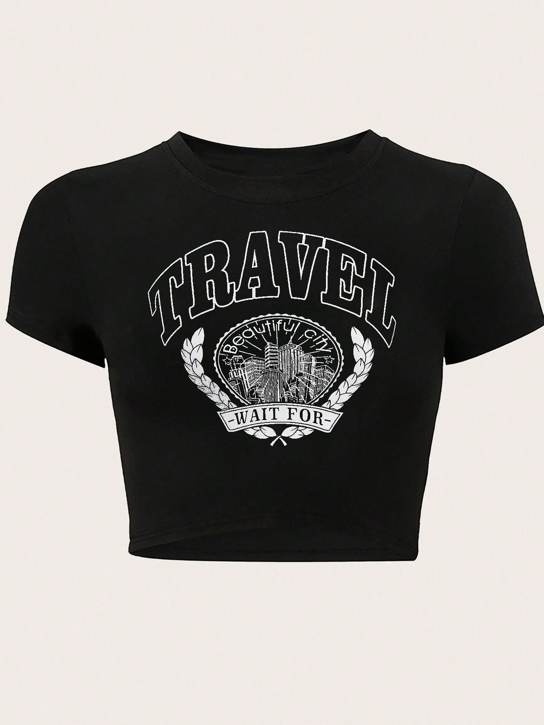 Damen T-Shirt mit funkelndem Discokugel-Motiv und zeitgemäßem Schleifendetail R&B