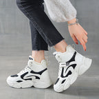 Damen Warme High-Top Sneakers mit isolierendem Innenfutter und rutschfester Sohle R&B