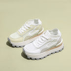 Damen sportliche Sneakers mit atmungsaktiver Mesh-Oberfläche und dämpfendem Sohlenprofil R&B