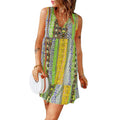Damen Sommerliches Maxikleid mit buntem Druck und lässigem Schnitt R&B
