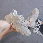 Damen Chunky Sneakers mit atmungsaktiver Mesh-Oberfläche und dämpfender Sohle R&B