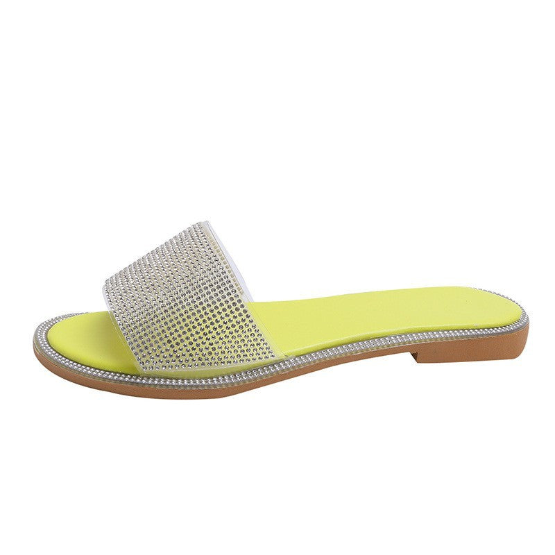 Damen Luxus Hausschuhe mit Strass-Details R&B