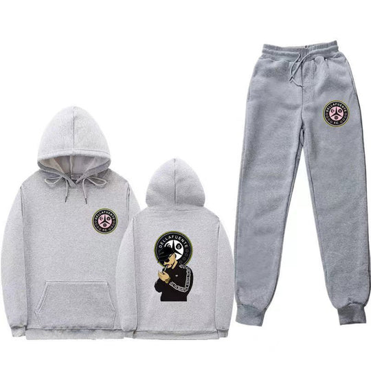 Damen Set aus Kapuzenpullover und Jogginghose mit einzigartigem Druck R&B