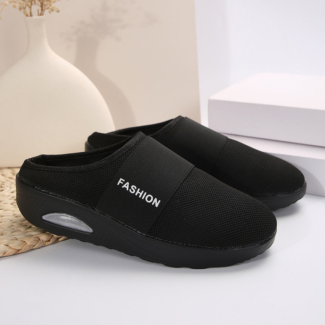 Damen Bequeme Slip-On Clogs mit atmungsaktiver Mesh-Oberfläche und flexibler Sohle R&B
