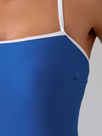 Damen Sportlicher Badeanzug mit hohem Beinausschnitt