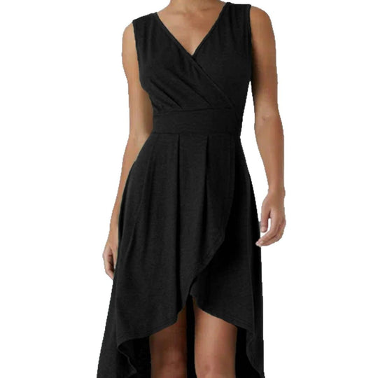 Damen Wickelkleid mit asymmetrischem Saum und elegantem Schnitt R&B