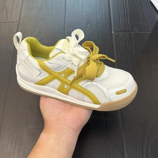 Damen Sportliche Atmungsaktive Sneakers mit einzigartigem Design und bequemen Schnürsenkeln R&B