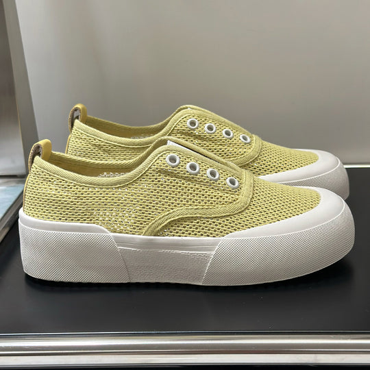 Damen Sportliche Sneakers mit atmungsaktivem Netzmaterial und modischem Plateau R&B