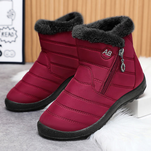 Damen Isolierte Winterstiefel mit rutschfester Sohle und praktischem Reißverschluss R&B