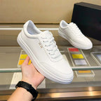 Damen modische Sneakers aus hochwertigem Leder mit komfortablem perforiertem Design R&B