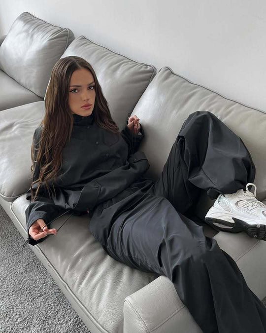 Damen Kurze Regenjacke R&B