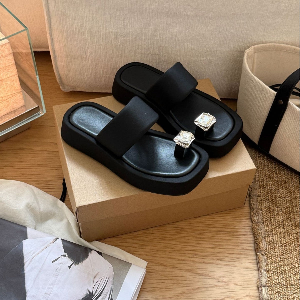 Damen Komfortable Sandalen mit eleganter Schnalle und rutschfester Sohle