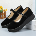 Damen Elegante und bequeme Mary Jane Schuhe mit verstellbarem Riemen