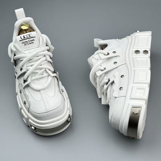 Damen Chunky Sneakers mit auffälligem Design und strapazierfähigem Obermaterial R&B