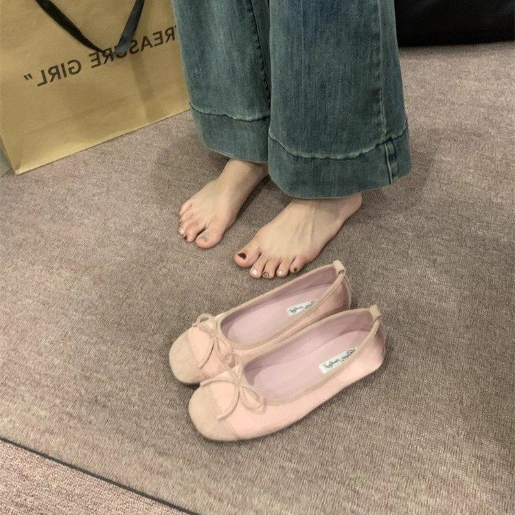 Damen Ballerinas mit zierlichem Schleifenakzent und weichem Innenfutter R&B