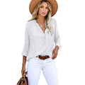 Damen Leichte und luftige Bluse mit Knopfleiste R&B