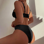 Damen Zweiteiliges Bikini-Set mit innovativem Knotendesign