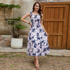 Damen Maxikleid mit floralen Mustern R&B