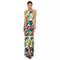 Damen Maxikleid mit aufregendem Farbdesign R&B