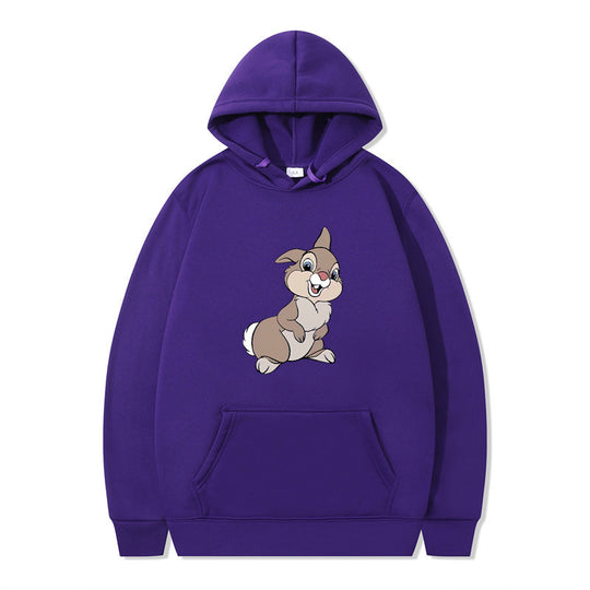 Damen Kapuzenpullover mit niedlichem Hasen-Design und bequemen Kängurutaschen R&B
