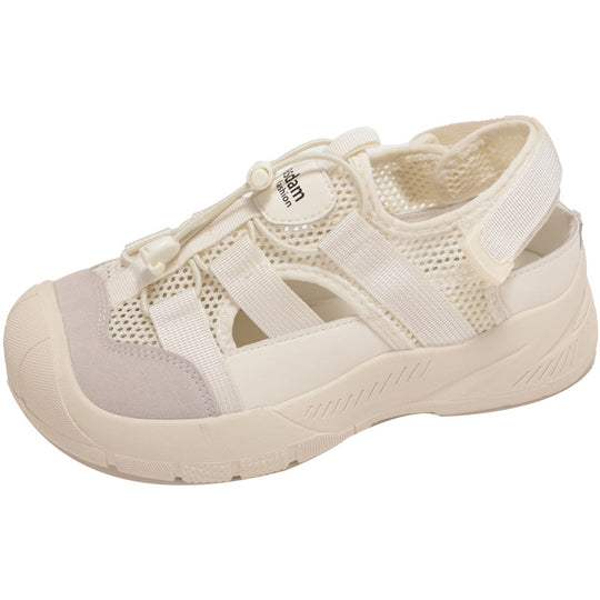 Damen Sportliche Sandalen mit atmungsaktiver Oberfläche und elastischem Schnürsystem R&B