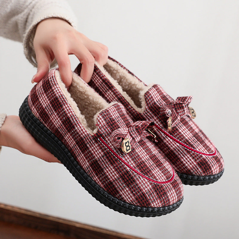 Damen Hausschuh-Slipper mit kuscheligem Kunstfell-Innenfutter R&B