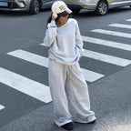 Damen Lässiger Oversized-Sweat-Anzug mit weitem Schnitt und atmungsaktivem Material R&B