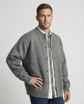 Retro Strickjacke im Lagenlook mit Karomuster für Damen und Herren