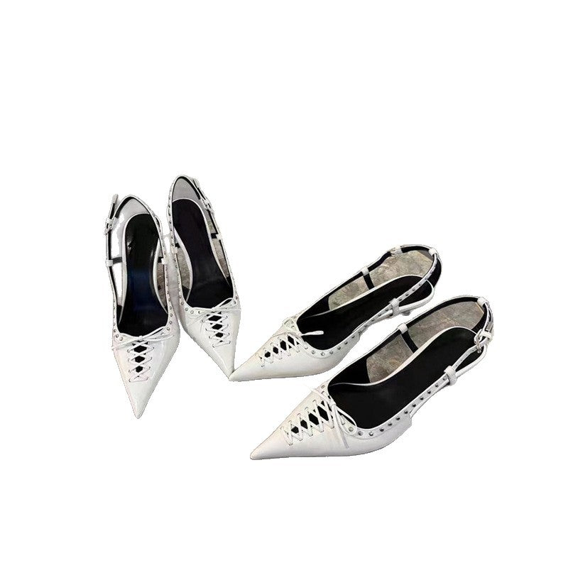 Damen elegante Slingback High Heel Pumps R&B