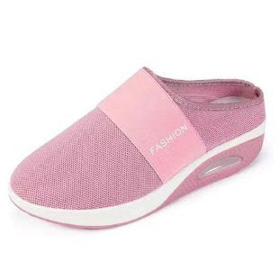 Damen bequeme Clogs mit atmungsaktivem Mesh-Obermaterial und stützendem Fußbett R&B