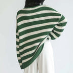 R&B | Gestreifter Strickpullover Mit Sanften Farben