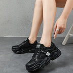 Damen Sportliche Chunky Sneakers mit atmungsaktiver Mesh-Oberfläche und gepolsterter Sohle