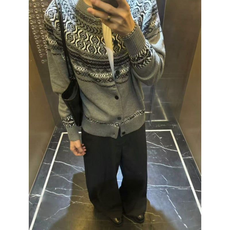 Damen Strickjacke mit Norweger-Muster R&B