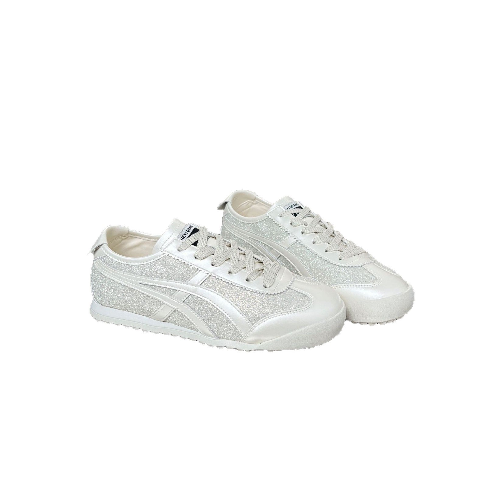 Damen Sportliche Sneakers mit glitzerndem Obermaterial und rutschfester Sohle R&B
