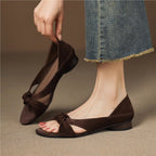 Damen elegante Slipper mit Knottedetail