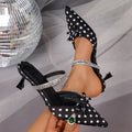 Damen Elegante Sling-Heels mit Strassdetails R&B