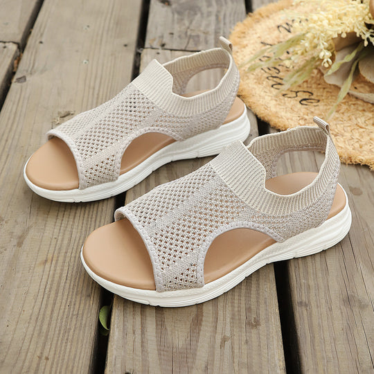 Damen Freizeitsandalen mit atmungsaktivem Obermaterial und rutschfester Sohle R&B