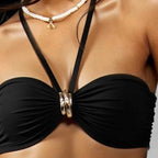 Damen Bandeau-Bikini mit elegantem Schmuckelement R&B