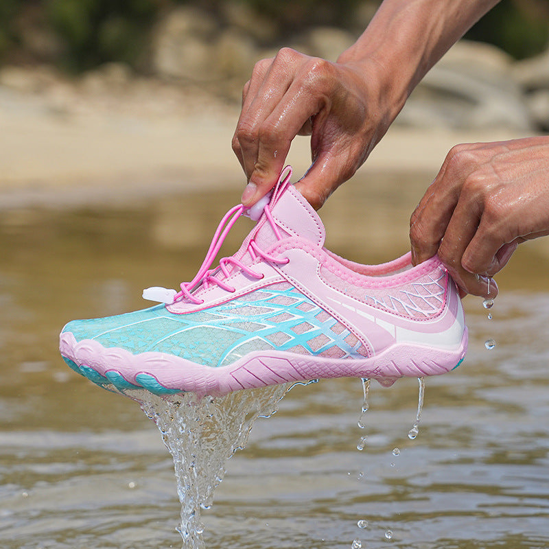 Damen wasserdichte Badeschuhe mit rutschfester Sohle und atmungsaktivem Obermaterial R&B